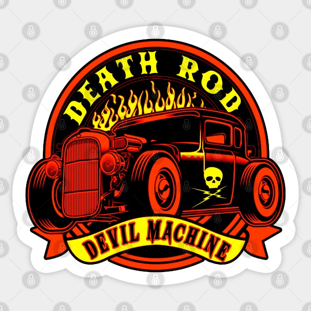 Death Rod (Colour) Sticker by CosmicAngerDesign